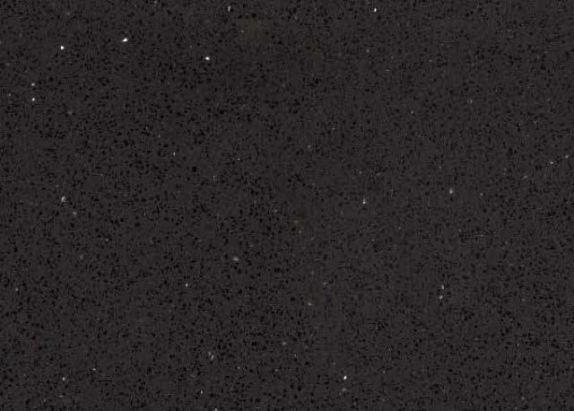 Obsidian Black Quartz Kitchen and Bathroom Countertops by TC Discount Granite