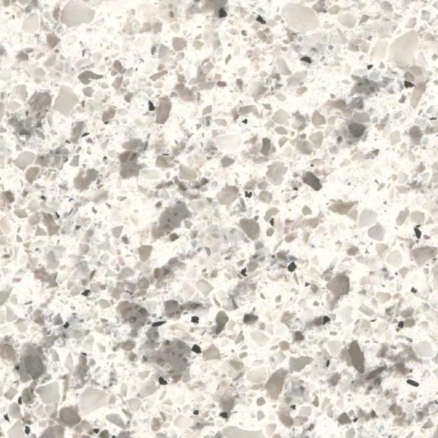Peppercorn White Quartz  Kitchen and Bathroom Countertops by TC Discount Granite